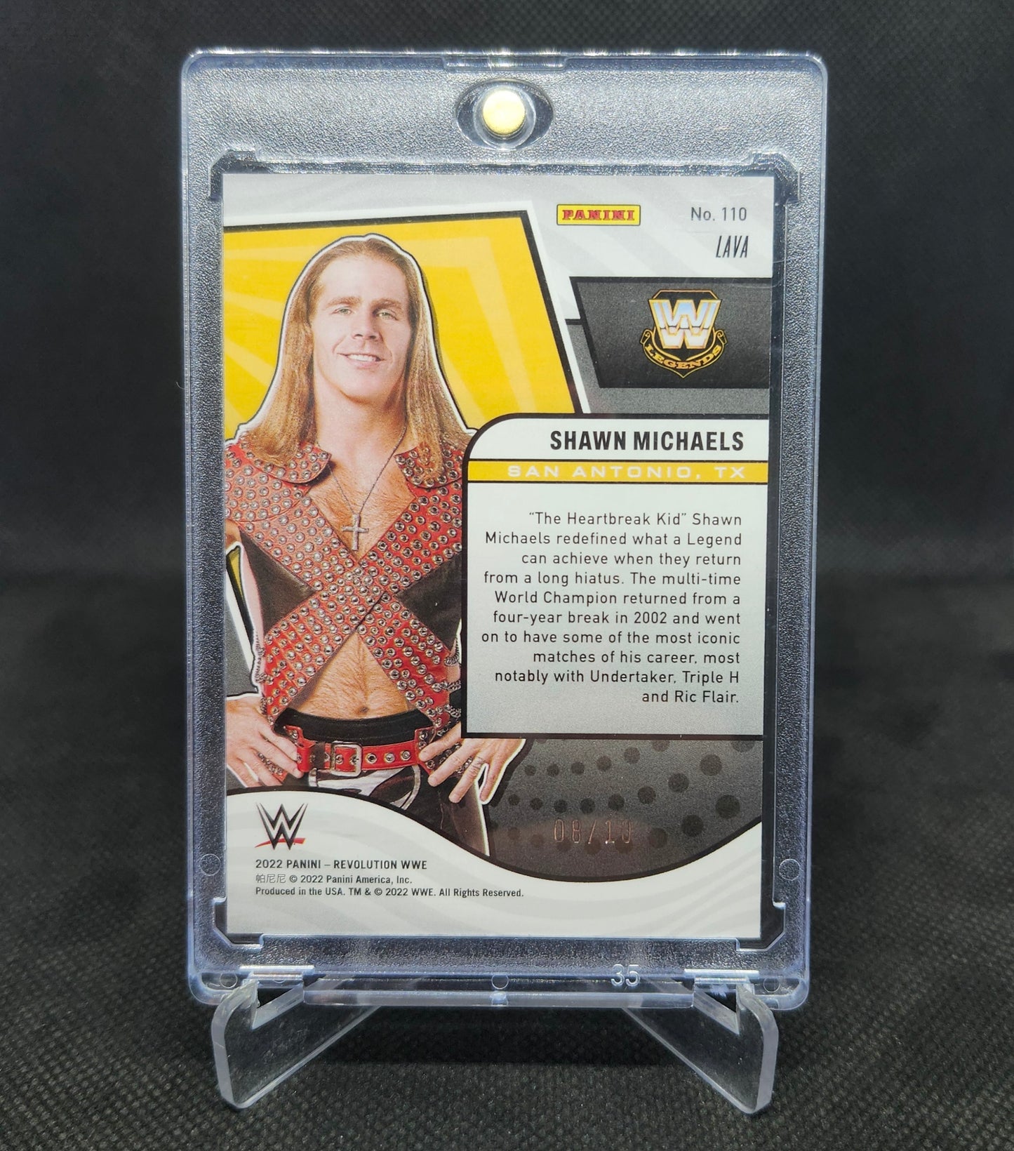 Shawn Michaels 2022 Panini Revolution WWE Lava 8/10 #110 SSP
