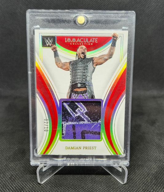 Damian Priest 2023 Panini Immaculate WWE  Remarkable Memorabilia 02/10 #RM-DPR