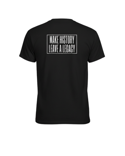 DYNASTY Dual-Sided T-Shirt: Red Logo & "Leave A Legacy"