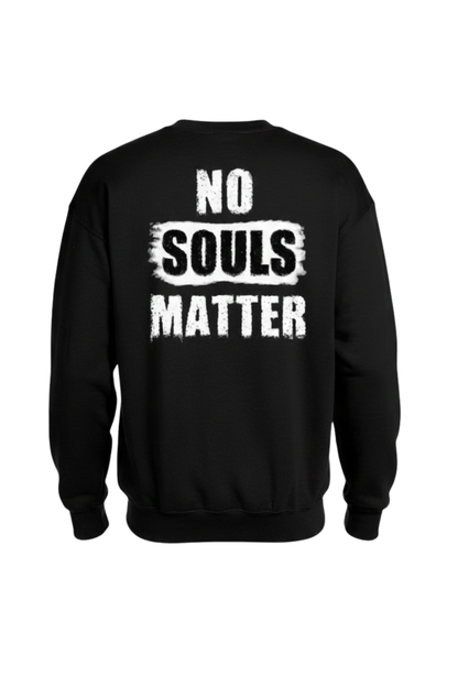 The Soultaker Dual-Sided Men's Sweatshirt (Cemetery / No Souls Matter)