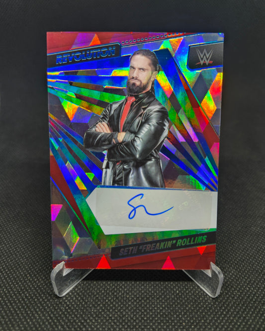 2022 Panini Revolution WWE Seth "Freakin" Rollins Cubic Autograph 36/49