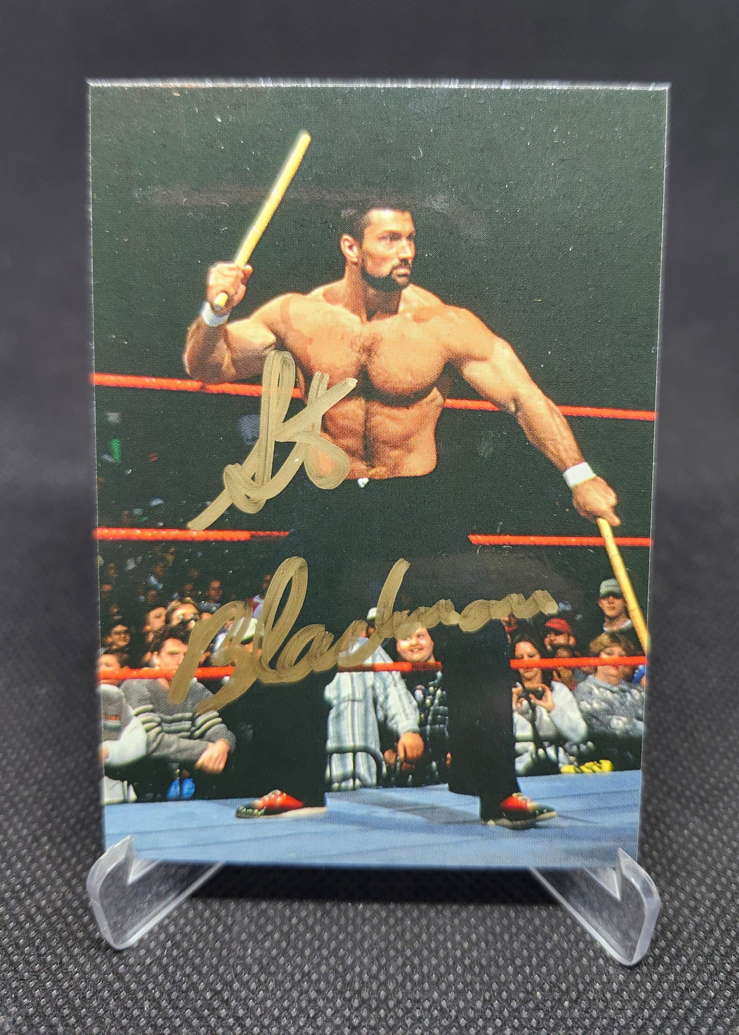 1998 Comic Images DuoCards WWF SuperStarz Steve Blackman Autograph