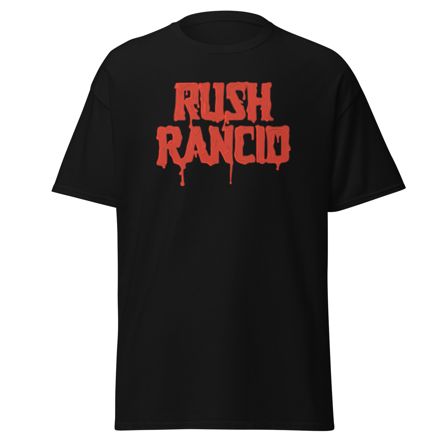 Rush Rancid Men's T-Shirt (ADHD For Life Dual-Sided Print)