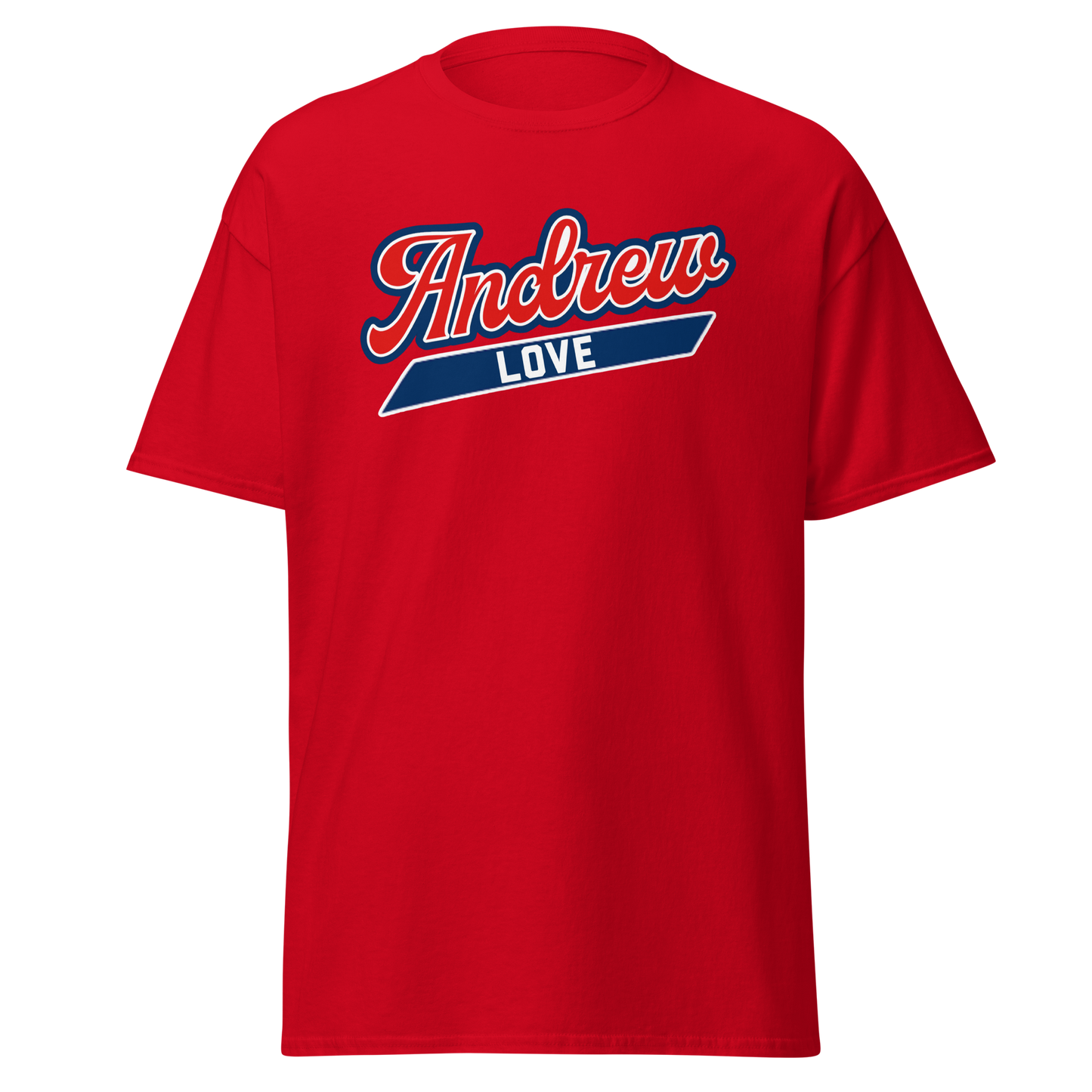 ANDREW LOVE Script Logo T-Shirt