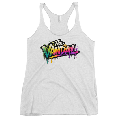 "The Vandal" Chantal: Ladies Graffiti Racerback Tank