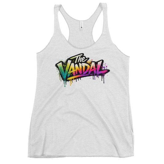 "The Vandal" Chantal: Ladies Graffiti Racerback Tank