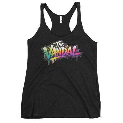 "The Vandal" Chantal: Ladies Graffiti Racerback Tank